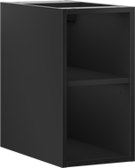 Mexen Box-A szafka otwarta z półką 25 cm, czarna mat - 91AX2-0250-470-0-71
