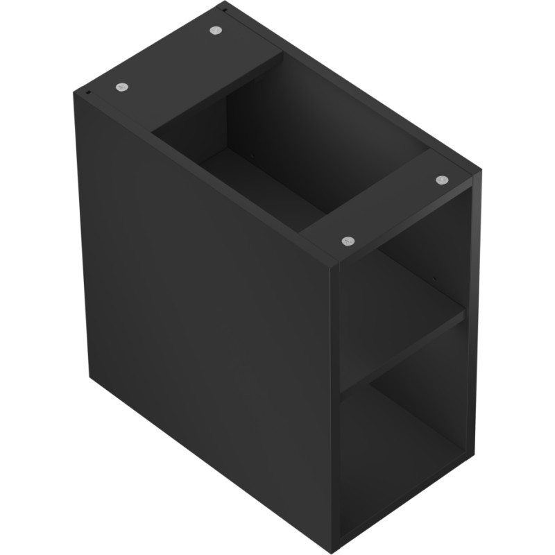 Mexen Box-A szafka otwarta z półką 25 cm, czarna mat - 91AX2-0250-470-0-71