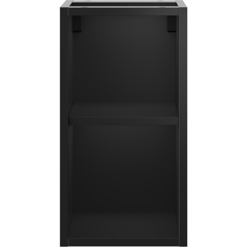 Mexen Box-A szafka otwarta z półką 25 cm, czarna mat - 91AX2-0250-470-0-71