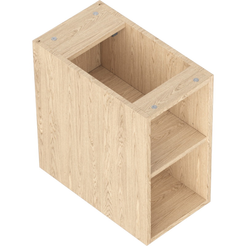 Mexen Box-A szafka otwarta z półką 25 cm, dąb - 91AX2-0250-470-0-81