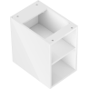 Mexen Box-A szafka otwarta z półką 30 cm, biała połysk - 91AX2-0300-470-0-00