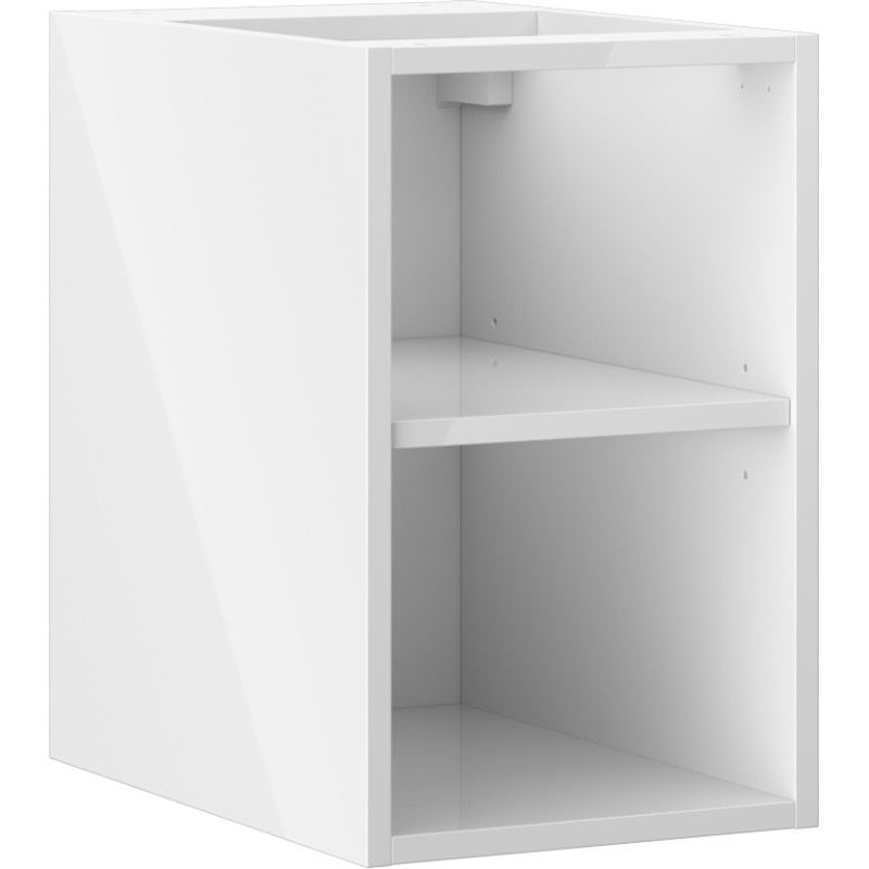 Mexen Box-A szafka otwarta z półką 30 cm, biała połysk - 91AX2-0300-470-0-00