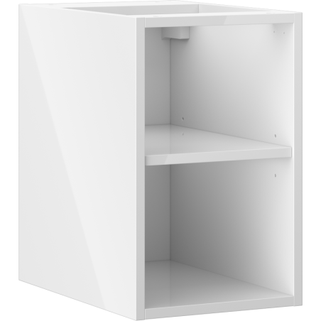 Mexen Box-A szafka otwarta z półką 30 cm, biała połysk - 91AX2-0300-470-0-00