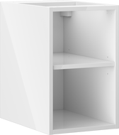 Mexen Box-A szafka otwarta z półką 30 cm, biała połysk - 91AX2-0300-470-0-00