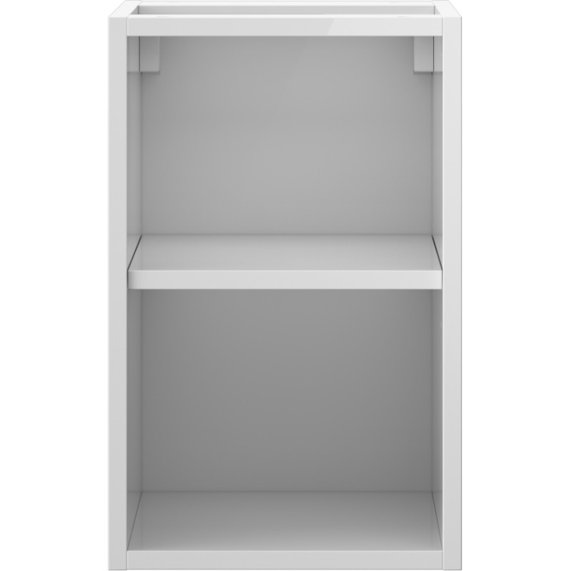 Mexen Box-A szafka otwarta z półką 30 cm, biała połysk - 91AX2-0300-470-0-00