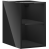 Mexen Box-A szafka otwarta z półką 30 cm, czarna połysk - 91AX2-0300-470-0-70