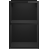 Mexen Box-A szafka otwarta z półką 30 cm, czarna połysk - 91AX2-0300-470-0-70