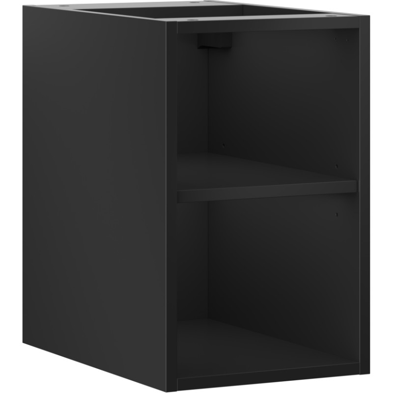 Mexen Box-A szafka otwarta z półką 30 cm, czarna mat - 91AX2-0300-470-0-71