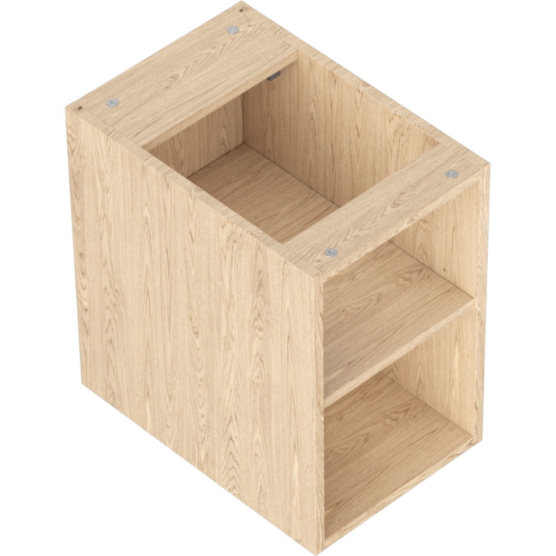 Mexen Box-A szafka otwarta z półką 30 cm, dąb - 91AX2-0300-470-0-81
