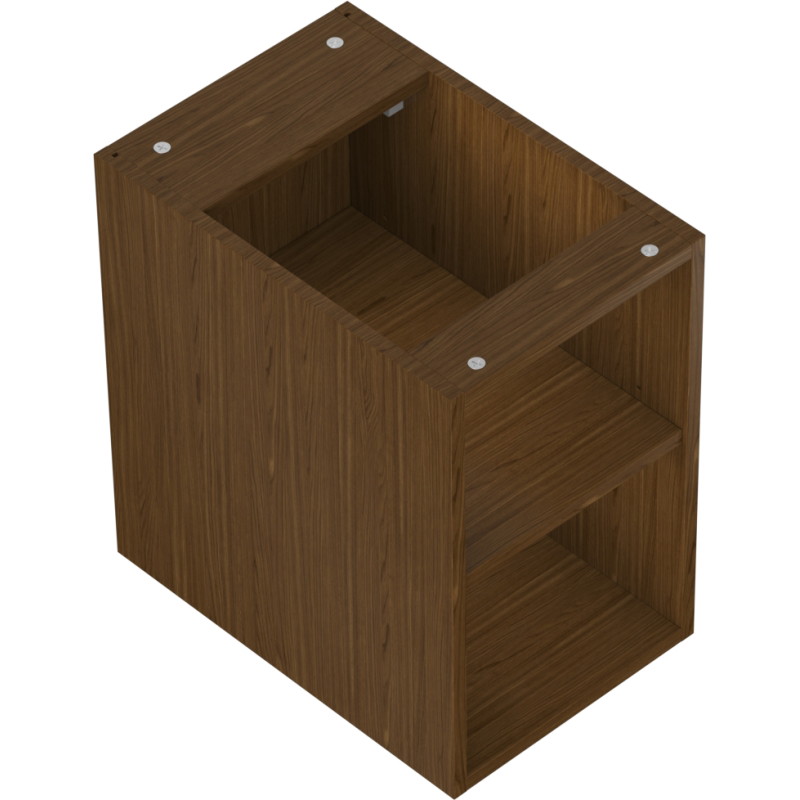 Mexen Box-A szafka otwarta z półką 30 cm, orzech - 91AX2-0300-470-0-86