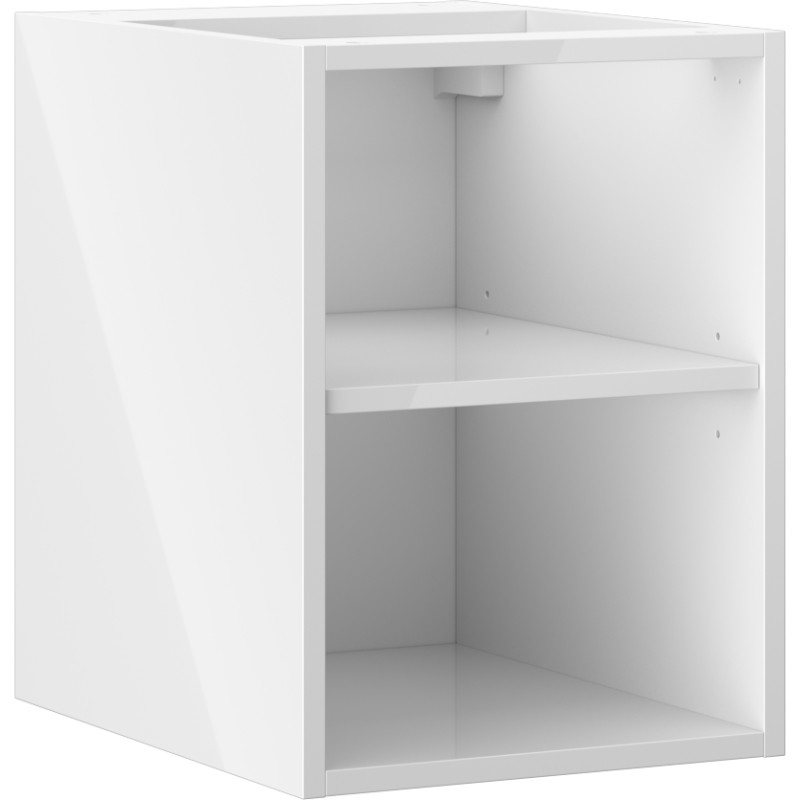 Mexen Box-A szafka otwarta z półką 35 cm, biała połysk - 91AX2-0350-470-0-00