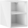 Mexen Box-A szafka otwarta z półką 35 cm, biała połysk - 91AX2-0350-470-0-00