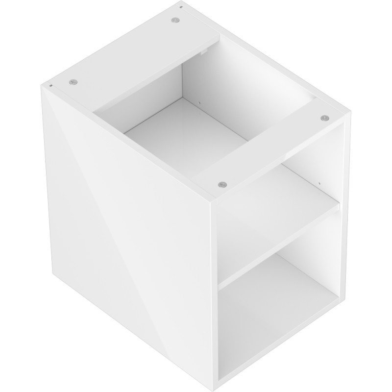 Mexen Box-A szafka otwarta z półką 35 cm, biała połysk - 91AX2-0350-470-0-00
