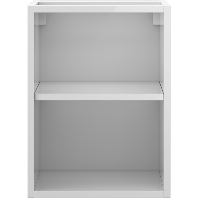 Mexen Box-A szafka otwarta z półką 35 cm, biała połysk - 91AX2-0350-470-0-00