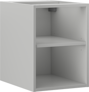 Mexen Box-A szafka otwarta z półką 35 cm, szara mat - 91AX2-0350-470-0-62