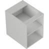Mexen Box-A szafka otwarta z półką 35 cm, szara mat - 91AX2-0350-470-0-62