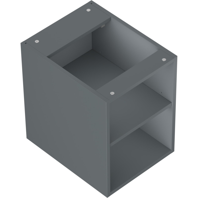 Mexen Box-A szafka otwarta z półką 35 cm, grafit mat - 91AX2-0350-470-0-66