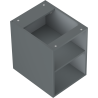 Mexen Box-A szafka otwarta z półką 35 cm, grafit mat - 91AX2-0350-470-0-66