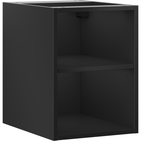 Mexen Box-A szafka otwarta z półką 35 cm, czarna mat - 91AX2-0350-470-0-71