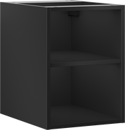 Mexen Box-A szafka otwarta z półką 35 cm, czarna mat - 91AX2-0350-470-0-71