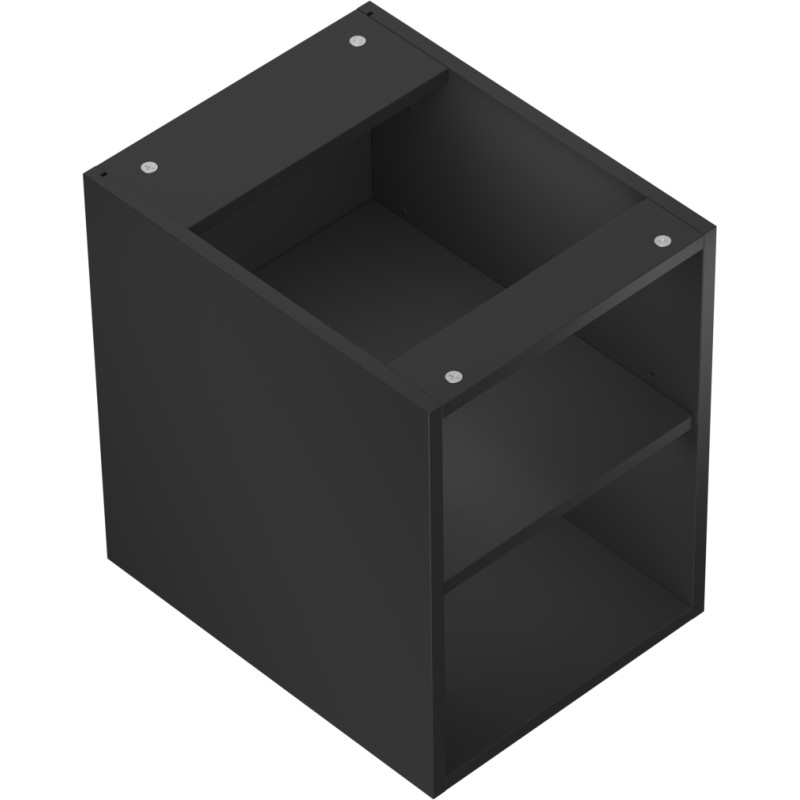 Mexen Box-A szafka otwarta z półką 35 cm, czarna mat - 91AX2-0350-470-0-71