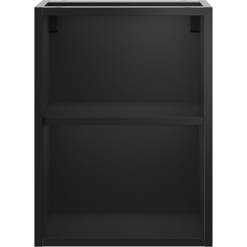Mexen Box-A szafka otwarta z półką 35 cm, czarna mat - 91AX2-0350-470-0-71