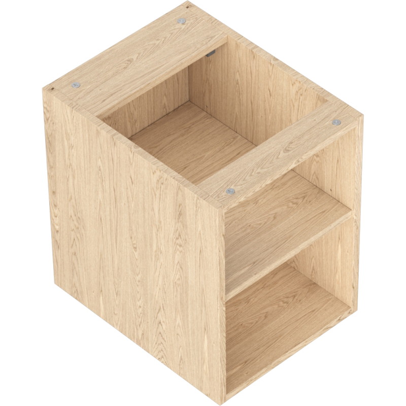 Mexen Box-A szafka otwarta z półką 35 cm, dąb - 91AX2-0350-470-0-81