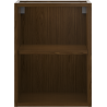 Mexen Box-A szafka otwarta z półką 35 cm, orzech - 91AX2-0350-470-0-86