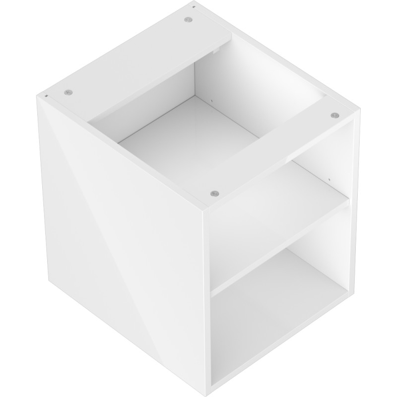 Mexen Box-A szafka otwarta z półką 40 cm, biała połysk - 91AX2-0400-470-0-00