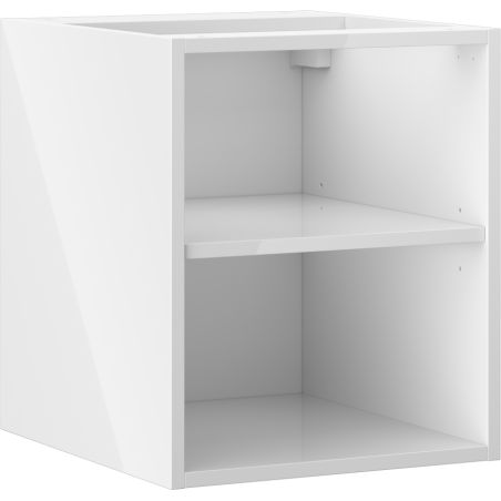 Mexen Box-A szafka otwarta z półką 40 cm, biała połysk - 91AX2-0400-470-0-00