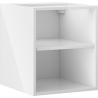 Mexen Box-A szafka otwarta z półką 40 cm, biała połysk - 91AX2-0400-470-0-00