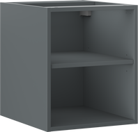 Mexen Box-A szafka otwarta z półką 40 cm, grafit mat - 91AX2-0400-470-0-66