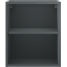 Mexen Box-A szafka otwarta z półką 40 cm, grafit mat - 91AX2-0400-470-0-66
