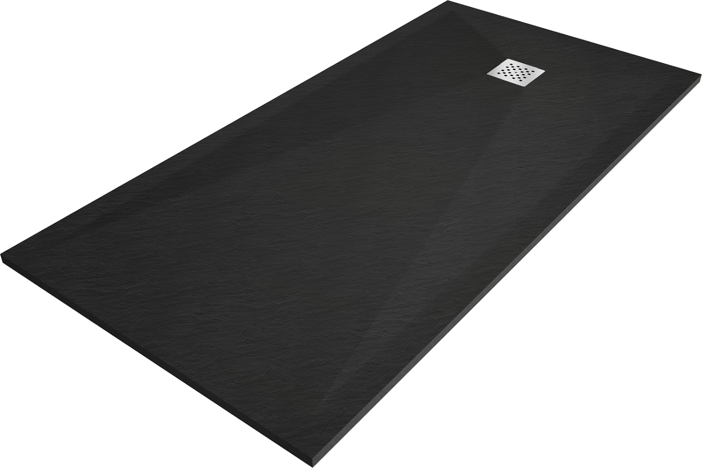 Mexen Stone+ brodzik kompozytowy prostokątny 200 x 80 cm, czarny - 44708020