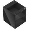 Mexen Box-A szafka otwarta z półką 40 cm, czarna połysk - 91AX2-0400-470-0-70