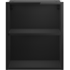 Mexen Box-A szafka otwarta z półką 40 cm, czarna połysk - 91AX2-0400-470-0-70