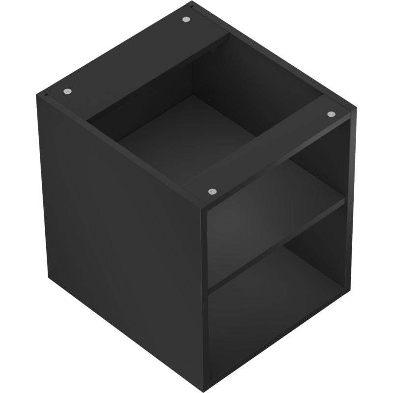 Mexen Box-A szafka otwarta z półką 40 cm, czarna mat - 91AX2-0400-470-0-71