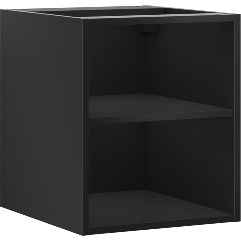 Mexen Box-A szafka otwarta z półką 40 cm, czarna mat - 91AX2-0400-470-0-71