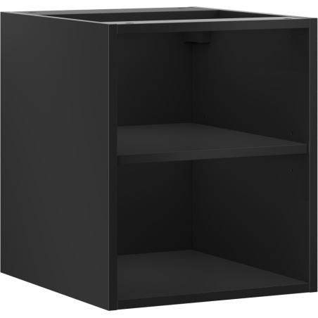 Mexen Box-A szafka otwarta z półką 40 cm, czarna mat - 91AX2-0400-470-0-71