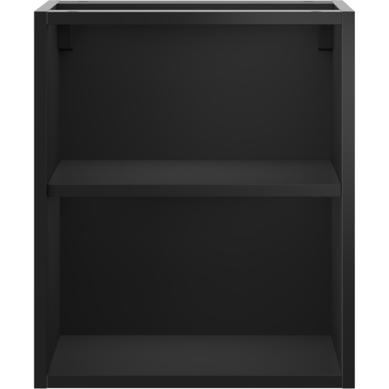 Mexen Box-A szafka otwarta z półką 40 cm, czarna mat - 91AX2-0400-470-0-71