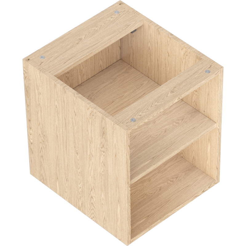 Mexen Box-A szafka otwarta z półką 40 cm, dąb - 91AX2-0400-470-0-81