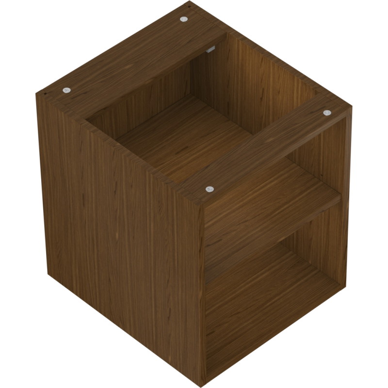 Mexen Box-A szafka otwarta z półką 40 cm, orzech - 91AX2-0400-470-0-86