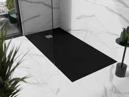 Mexen Stone+ brodzik kompozytowy prostokątny 160 x 90 cm, czarny - 44709016