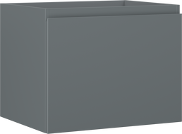 Mexen Orio szafka łazienkowa podumywalkowa 60 cm, 1 szuflada, grafit mat - 91A10-06047-1-BF66