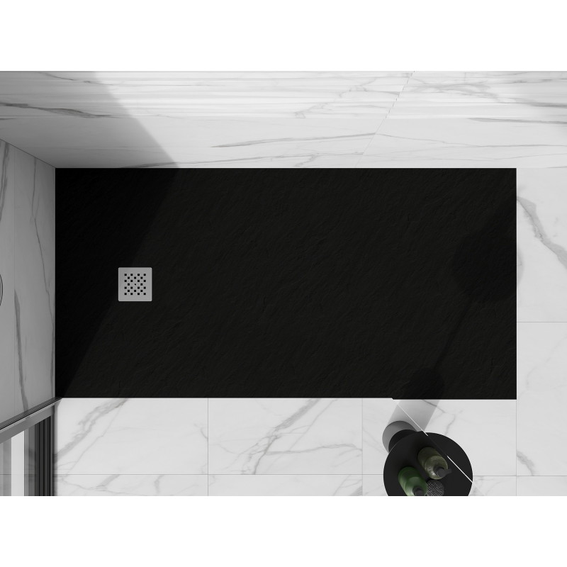 Mexen Stone+ brodzik kompozytowy prostokątny 200 x 90 cm, czarny - 44709020