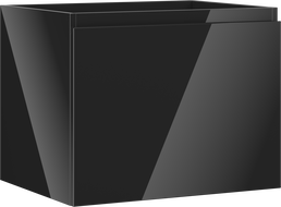 Mexen Orio szafka łazienkowa podumywalkowa 60 cm, 1 szuflada, czarna połysk - 91A10-06047-1-BF70