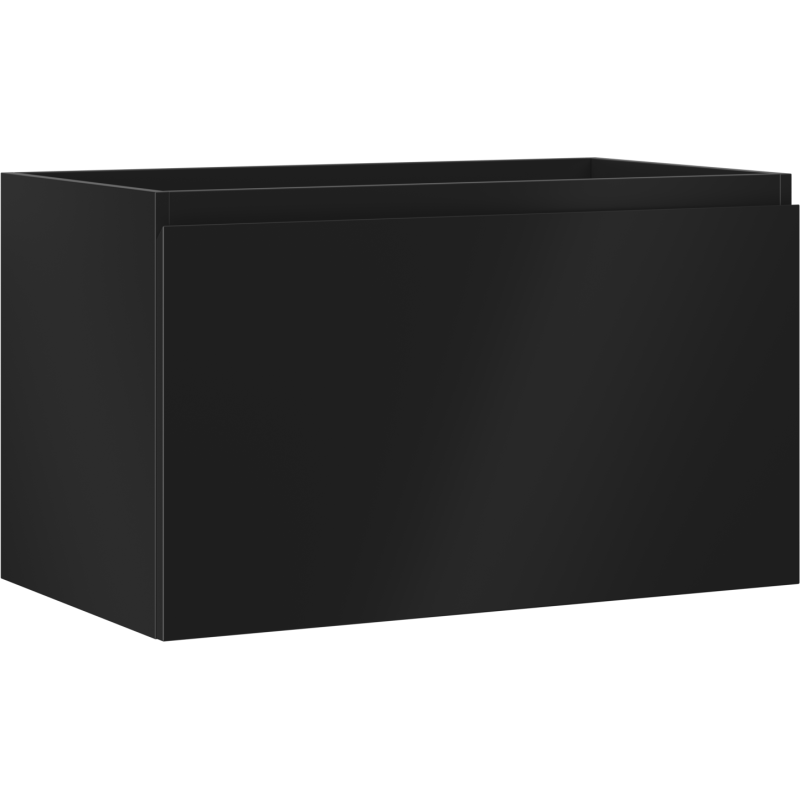 Mexen Orio szafka łazienkowa podumywalkowa 80 cm, 1 szuflada, czarna mat - 91A10-08047-1-BF71