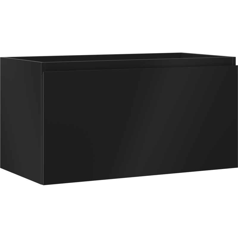 Mexen Orio szafka łazienkowa podumywalkowa 90 cm, 1 szuflada, czarna mat - 91A10-09047-1-BF71