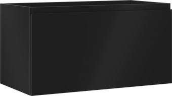 Mexen Orio szafka łazienkowa podumywalkowa 90 cm, 1 szuflada, czarna mat - 91A10-09047-1-BF71