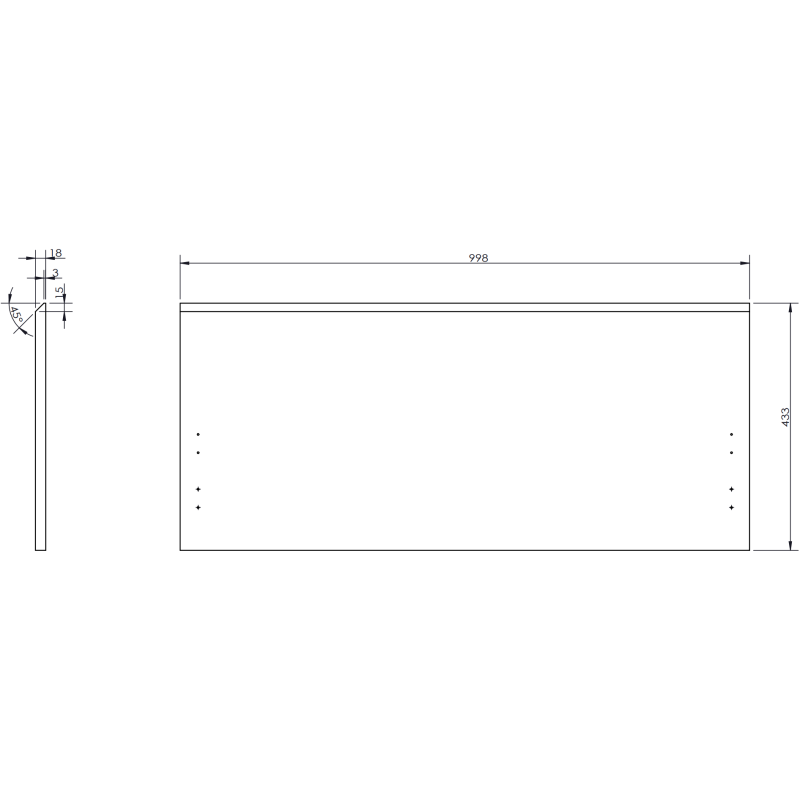 Mexen Orio szafka łazienkowa podumywalkowa 100 cm, 1 szuflada, grafit mat - 91A10-10047-1-BF66